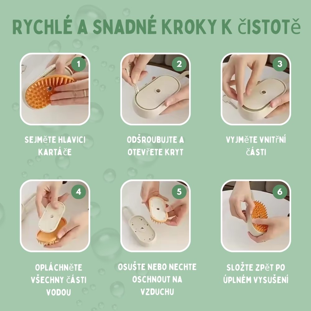 Veluna Steam Brush pro Kočky