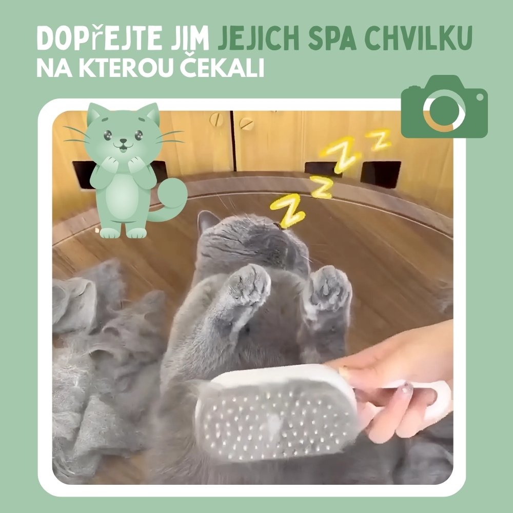 Veluna Steam Brush pro Kočky