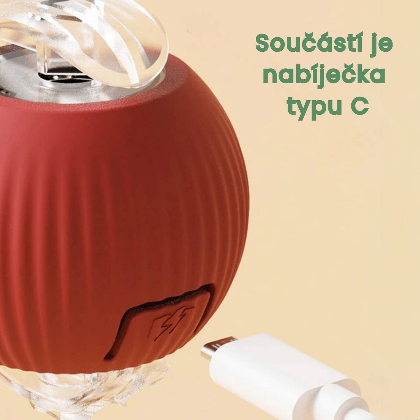 Chytrý a interaktivní míček pro vašeho psa – nabíjí se přes USB