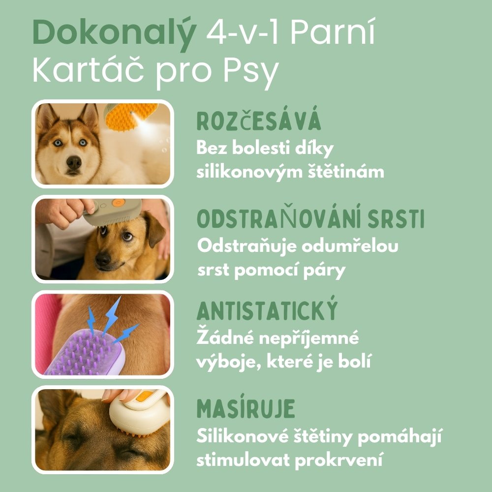 Veluna Steam Brush pro Psy